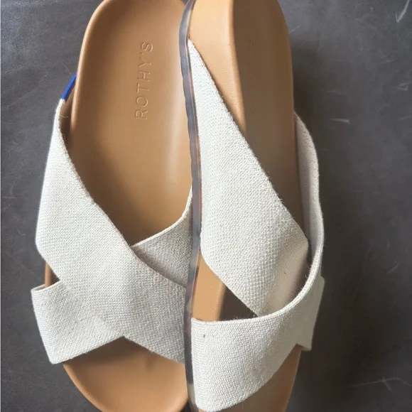 Rothy's Tan and Cream Women's Sandals - Picture 2 of 3